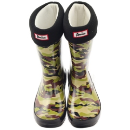 American Club Calza Galoshes + inserto mimetico americano verde marrone nero 4