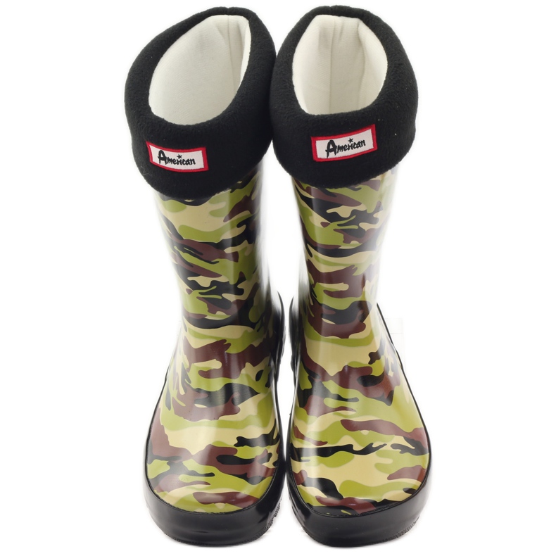 American Club Calza Galoshes + inserto mimetico americano verde marrone nero 4