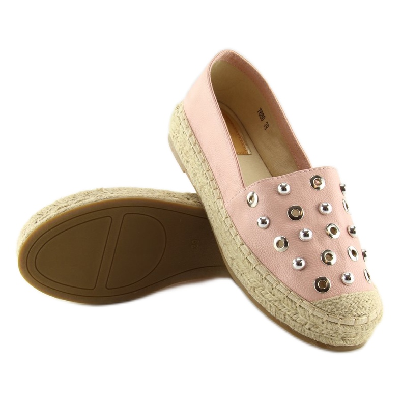 Espadrillas rosa da donna 7680 Rosa 2