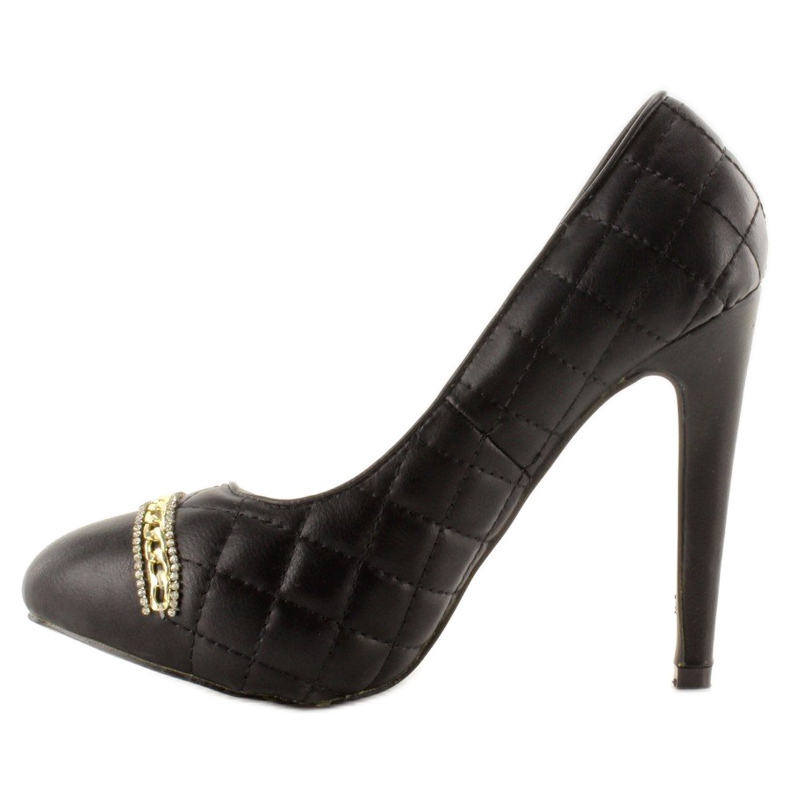 Décolleté trapuntate su stiletto 200-71 Nero 1