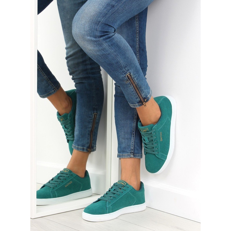 T-1706 Scarpe sportive da donna turchese mare verde 1