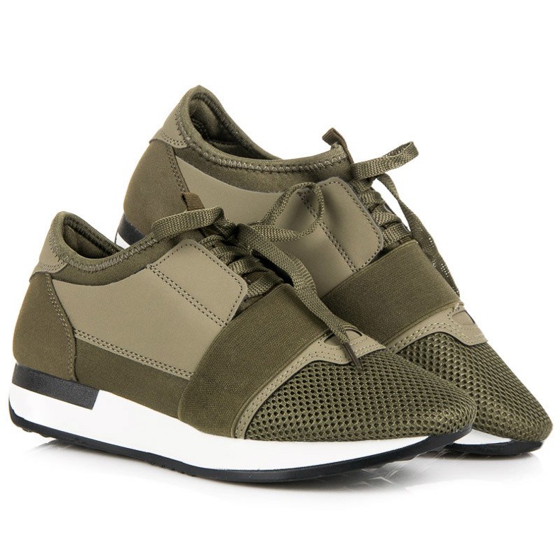 Scarpe sportive slip-on verde 1