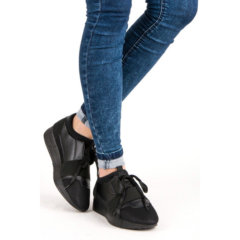 Scarpe sportive slip-on nero 2