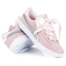 Puma smash V2 nastro jr rosa 2