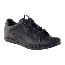 Riko Scarpe sportive in pelle maschile 776 nere nero 1