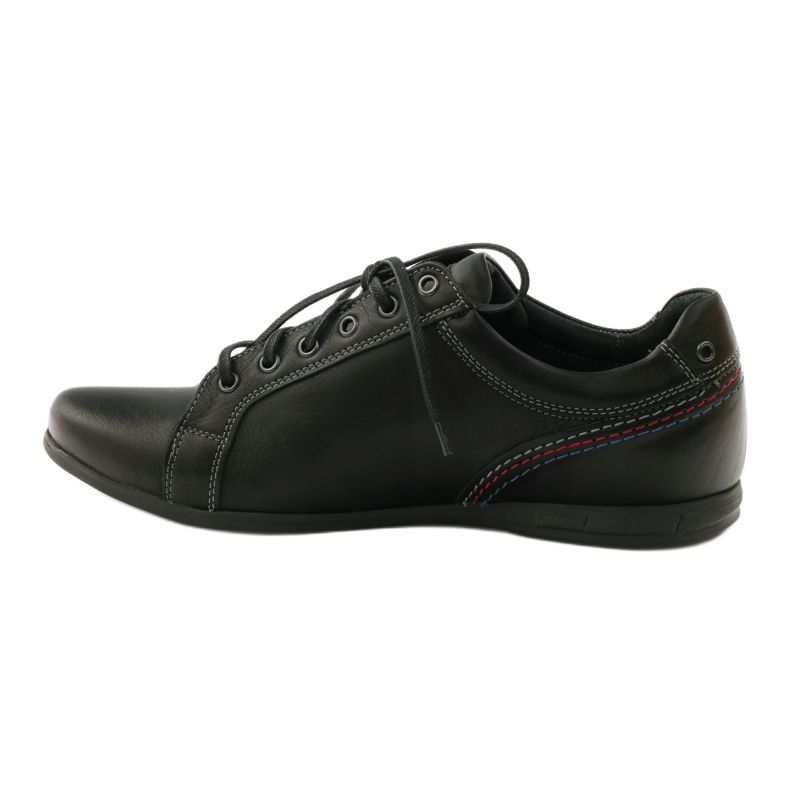 Riko Scarpe sportive in pelle maschile 776 nere nero 2