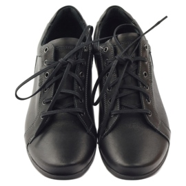 Riko Scarpe sportive in pelle maschile 776 nere nero 4