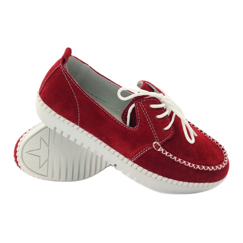 Creeper in pelle scamosciata Filippo DP020 / 18 RD rosso 3