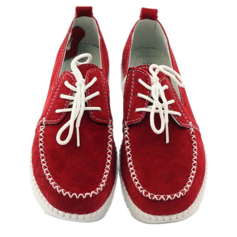 Creeper in pelle scamosciata Filippo DP020 / 18 RD rosso 4