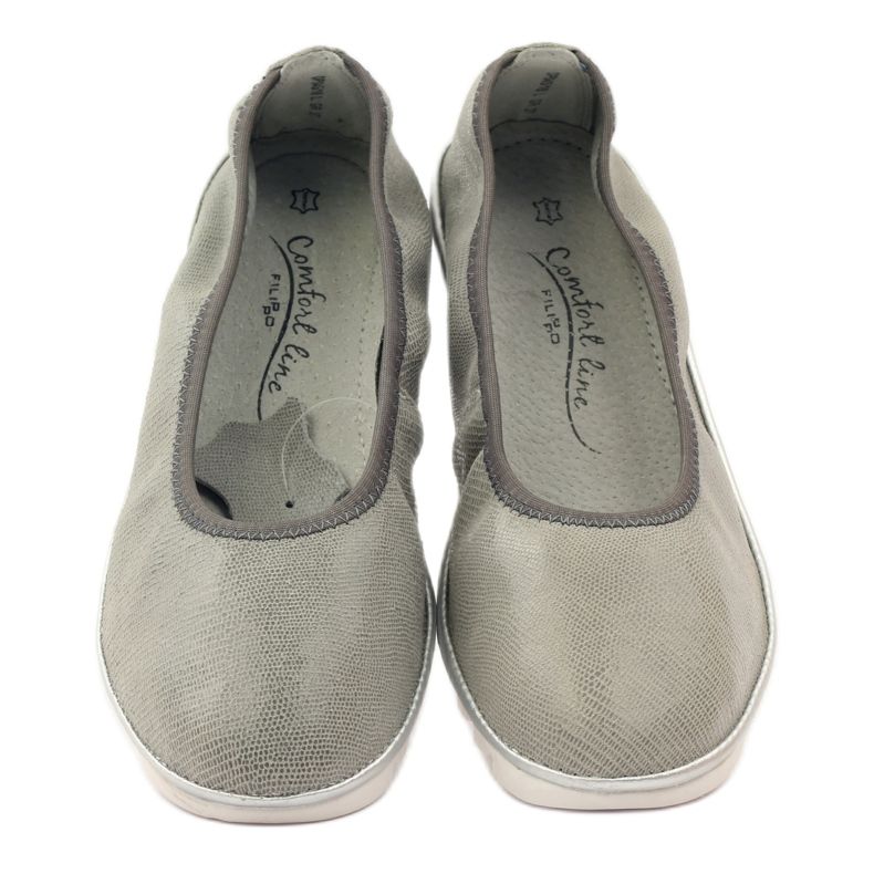 Filippo Scarpe da donna mocassini in pelle 045 grigio 4