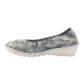 Scarpe in pelle da donna mocassini Filippo 046 grigio 2