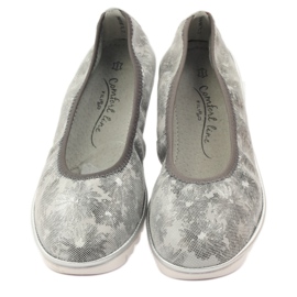 Scarpe in pelle da donna mocassini Filippo 046 grigio 4