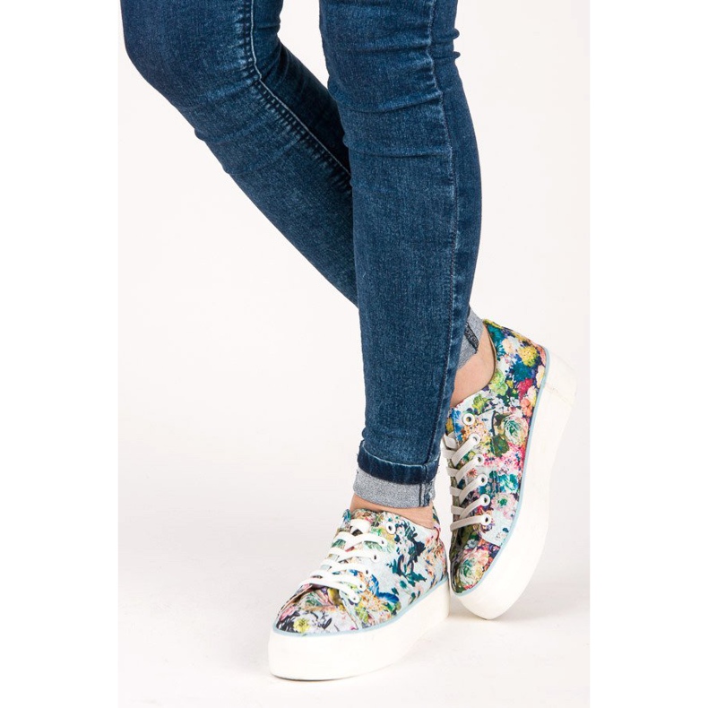 Yes Mile Sneakers Legate Con Fiori multicolore 2