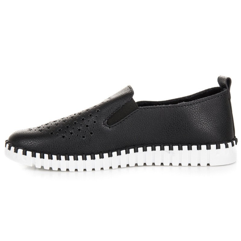 Seastar Sneakers Slip On traforate nero 1