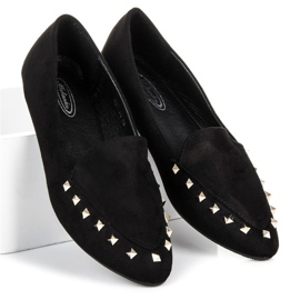Scarpe slip-on con borchie nero 1