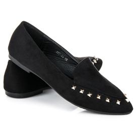 Scarpe slip-on con borchie nero 2