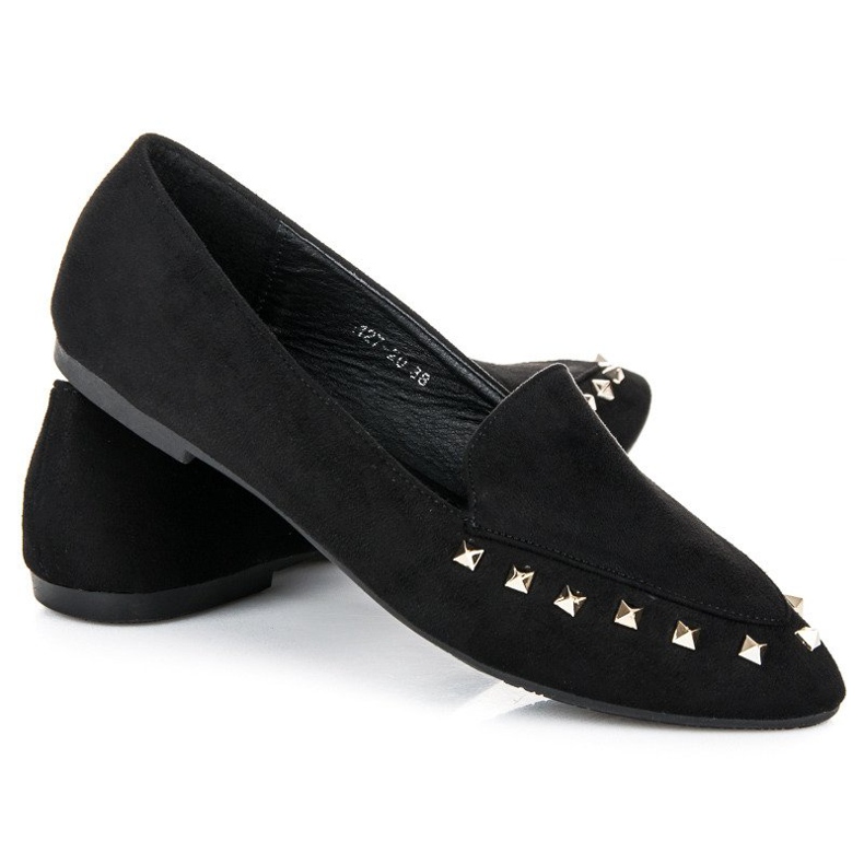 Scarpe slip-on con borchie nero 2