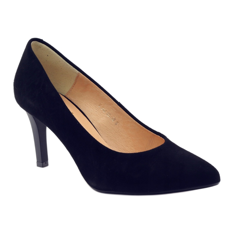 Pompe in pelle femminile Espinto su Szpilka 542 Black nero 1