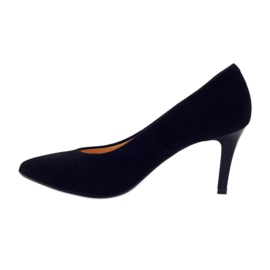 Pompe in pelle femminile Espinto su Szpilka 542 Black nero 2
