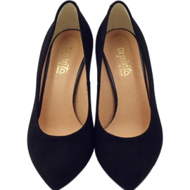 Pompe in pelle femminile Espinto su Szpilka 542 Black nero 4