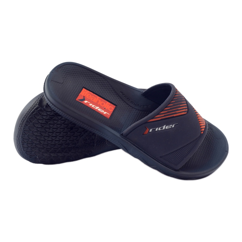 Ciabatte da piscina per il tempo libero Rider 82359 arancia blu navy 3