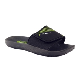 Ciabatte da piscina per il tempo libero Rider 82326 nero verde 1