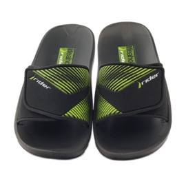 Ciabatte da piscina per il tempo libero Rider 82326 nero verde 4