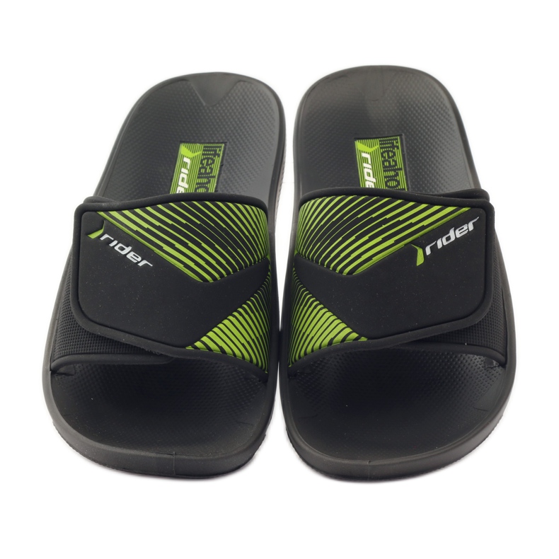 Ciabatte da piscina per il tempo libero Rider 82326 nero verde 4