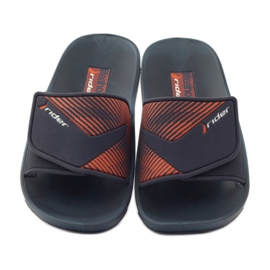 Ciabatte da piscina per il tempo libero Rider 82326 arancia blu navy 4