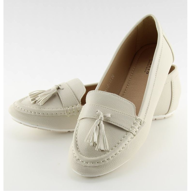 Mocassini da donna beige 3147 Beige 1