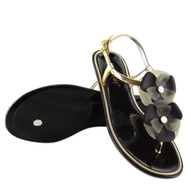 Sandali meliski neri KG19P Nero 2