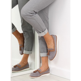 Mocassini grigi da donna 9167 Grigio 1