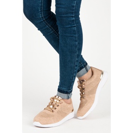 American Club Sneakers americane marrone giallo 2