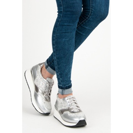 Kylie Scarpe Sportive Con Glitter grigio 2