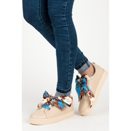 Sneakers allacciate con un nastro VICES beige 2