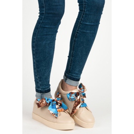 Sneakers allacciate con un nastro VICES beige 1
