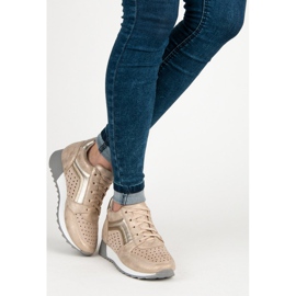 Kylie Sneakers alla moda sulla piattaforma giallo 2