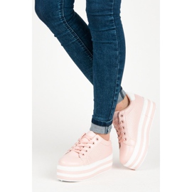 Seastar Sneakers stringate sulla piattaforma rosa 2