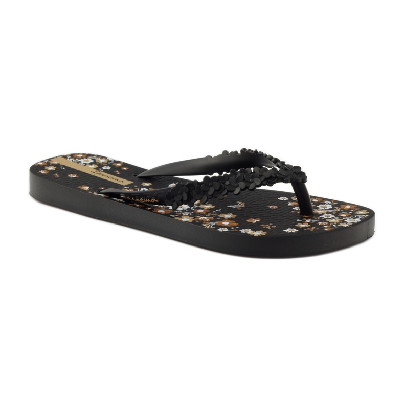 Ciabatte da donna floreali Ipanema 82397 nero marrone 1