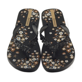 Ciabatte da donna floreali Ipanema 82397 nero marrone 4