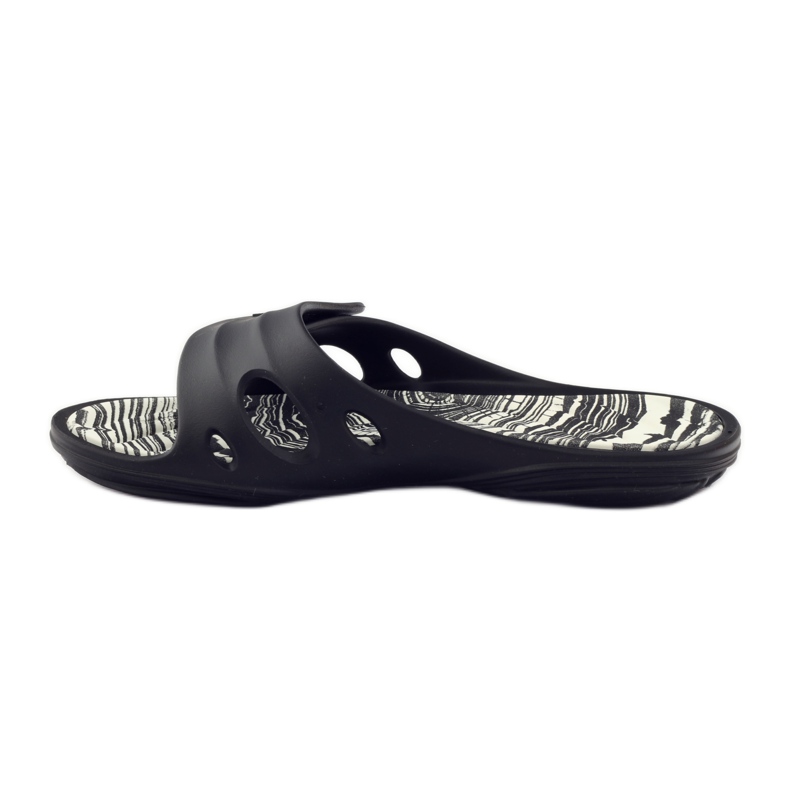 Ciabatte da piscina con velcro Rider 82213 nere bianco nero 2