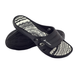 Ciabatte da piscina con velcro Rider 82213 nere bianca nero 3