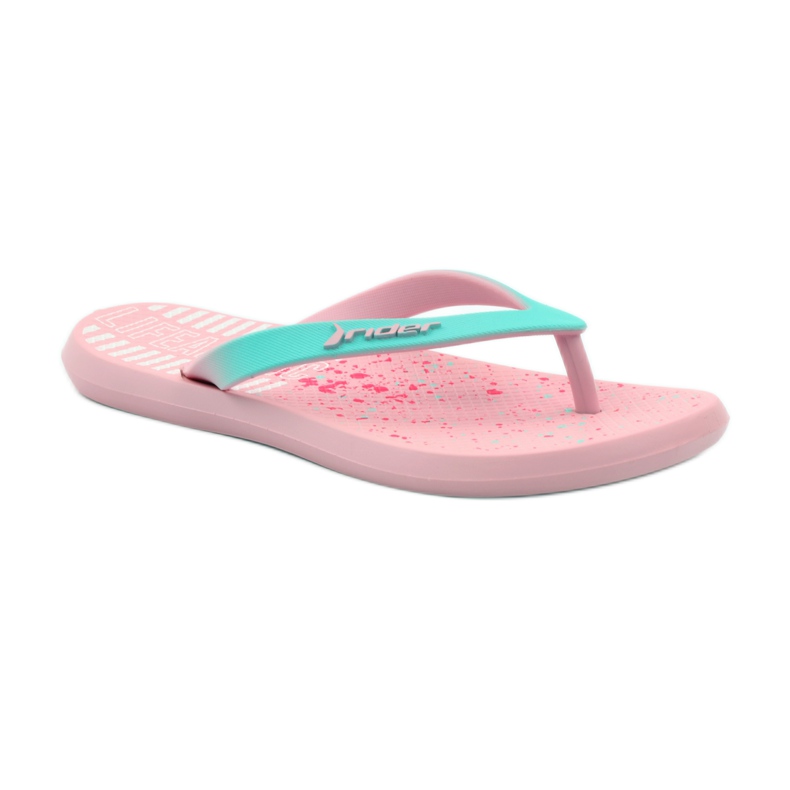 Infradito per bambini Rider 82365 rosa verde 1