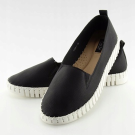 Sneakers nere slip-on super comode 4163 nere nero 2