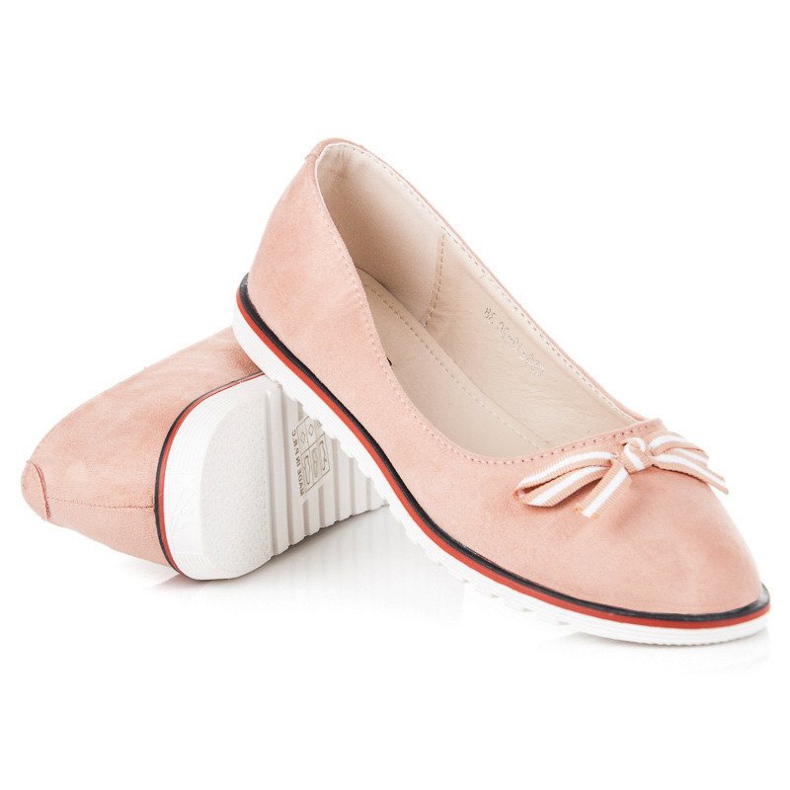 Ballerine in camoscio rosa 2