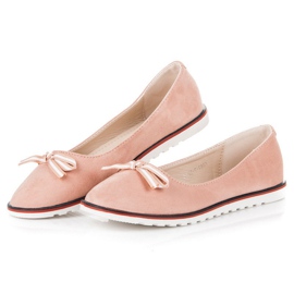 Ballerine in camoscio rosa 1