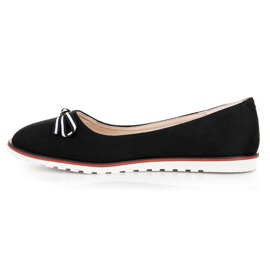 Ballerine in camoscio nero 1