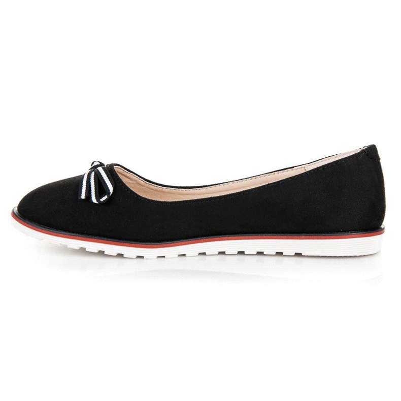 Ballerine in camoscio nero 1