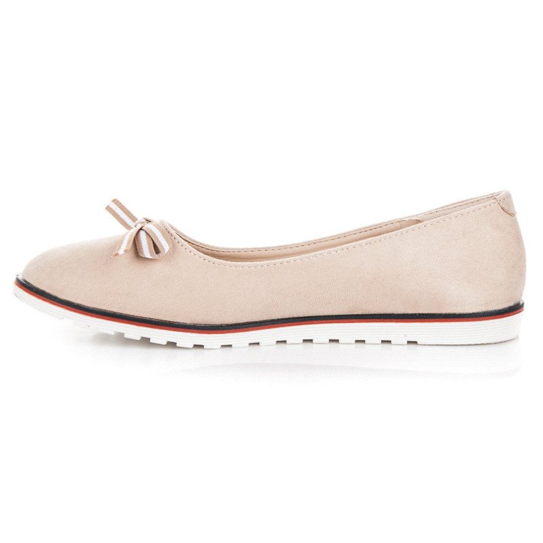 Ballerine in camoscio beige 1