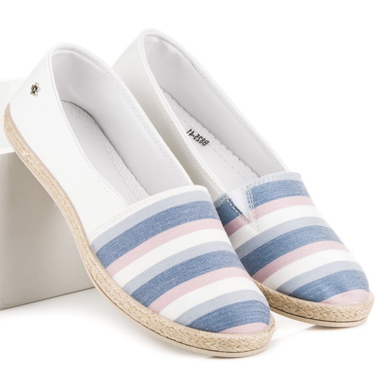 Vices Slip on vice espadrillas bianca 1